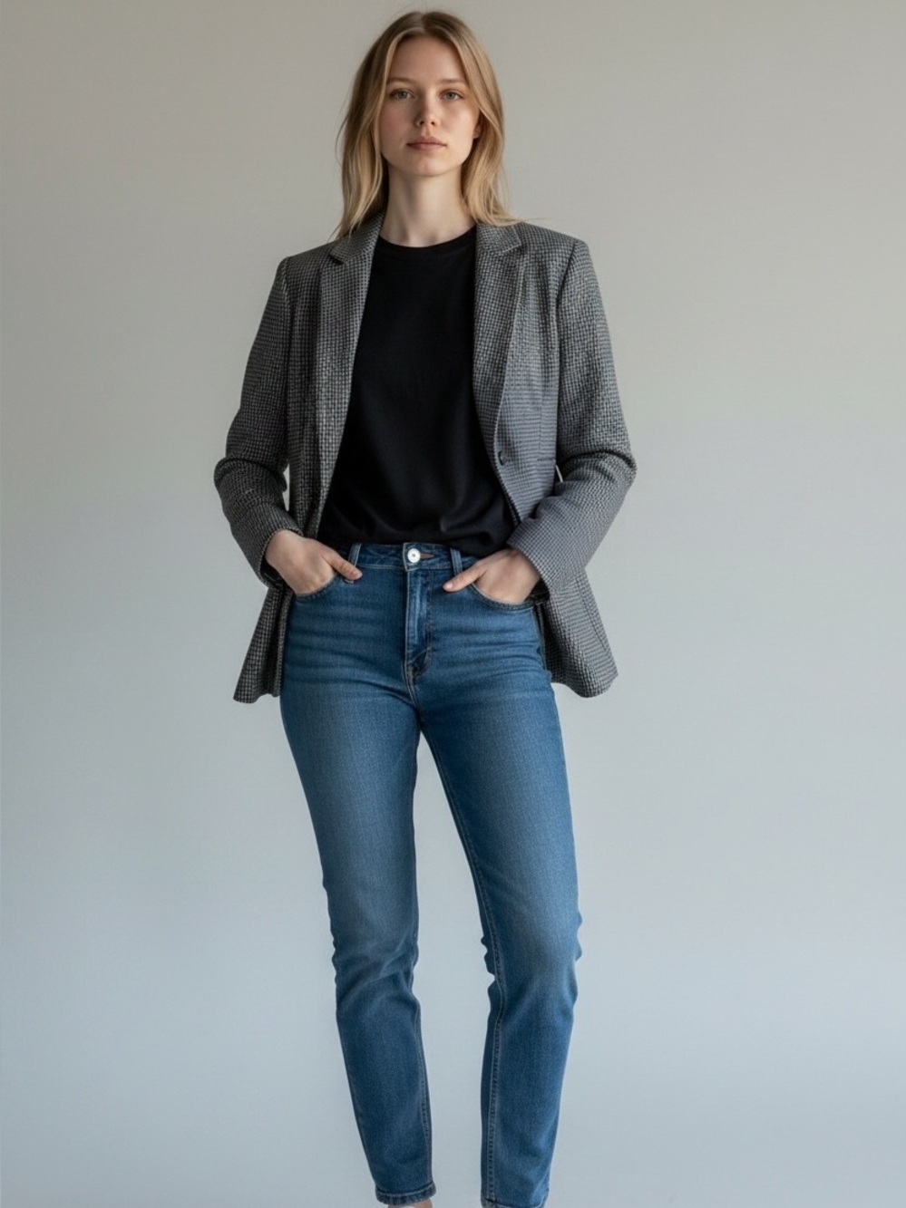 Isabel Marant Etolie‎ Ice Houndstooth wool Blazer equestrian preppy eclectic